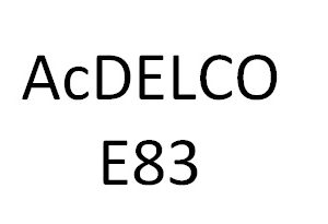 AcDELCO E83