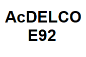 AcDELCO E92